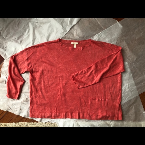 EILEEN FISHER Organic Linen Top, Sz M/M NWOT - Picture 6 of 8